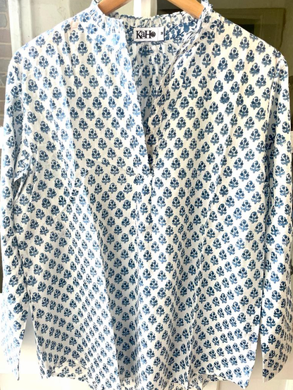 BLUE BOOTY FLORAL SHIRT