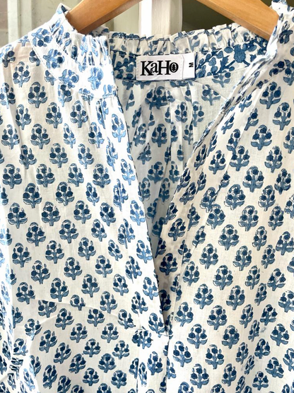 BLUE BOOTY FLORAL SHIRT
