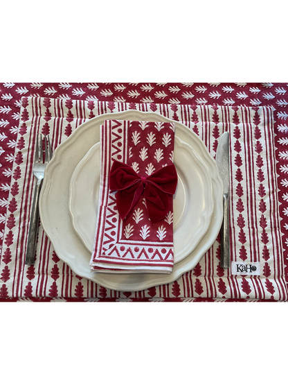 RED ACORN NAPKINS