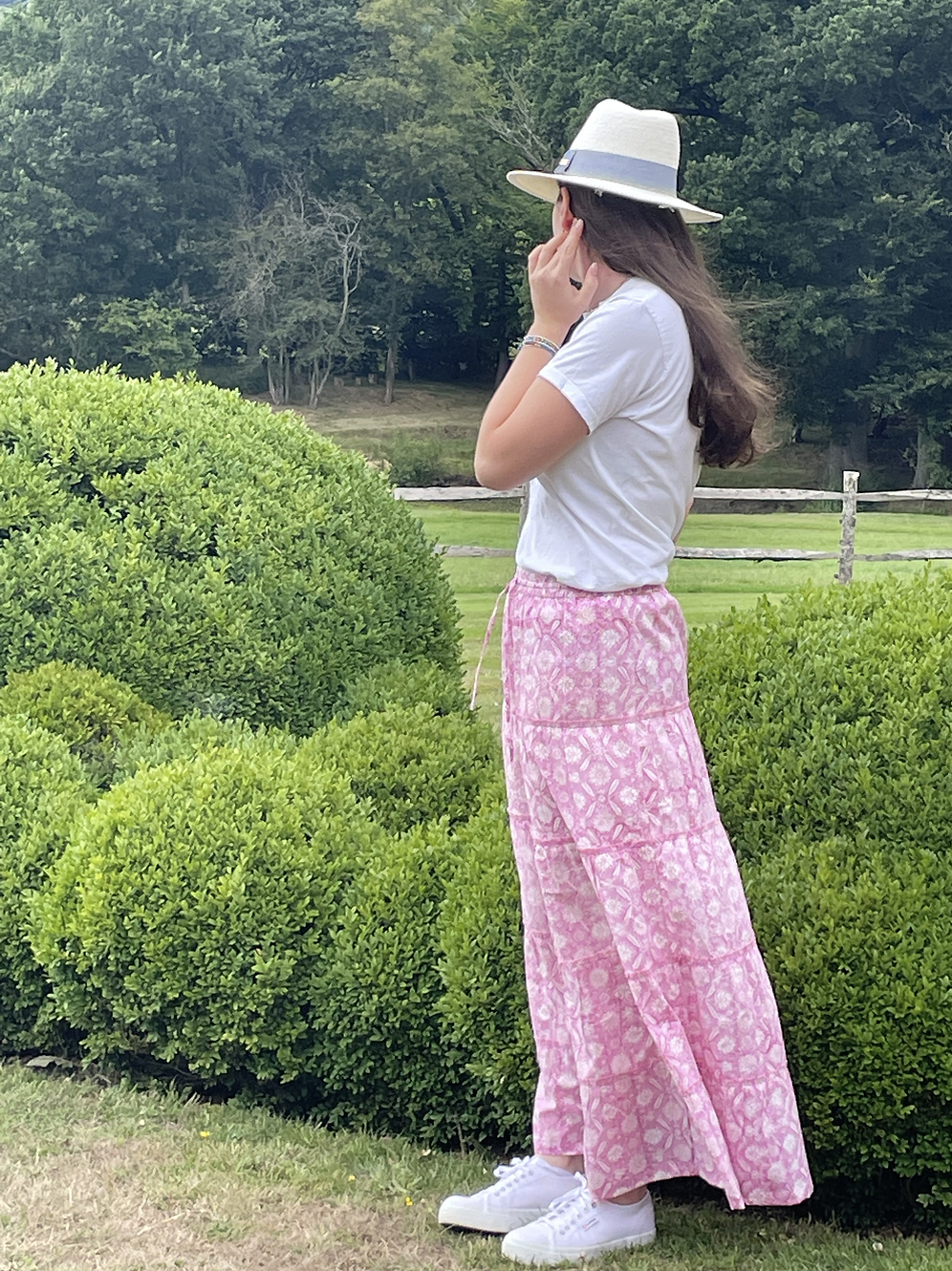 PINK THISTLE SKIRT