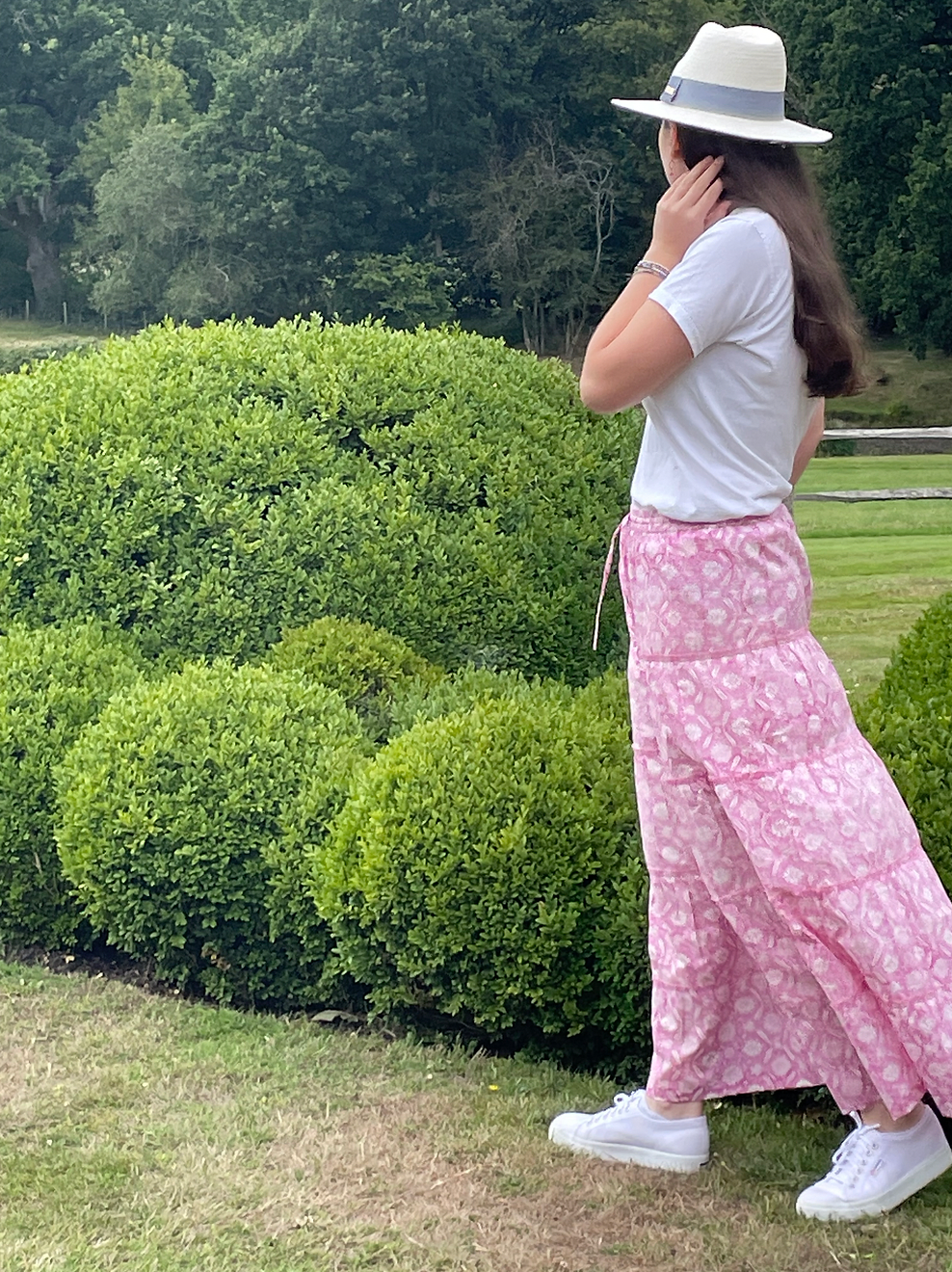 PINK THISTLE SKIRT