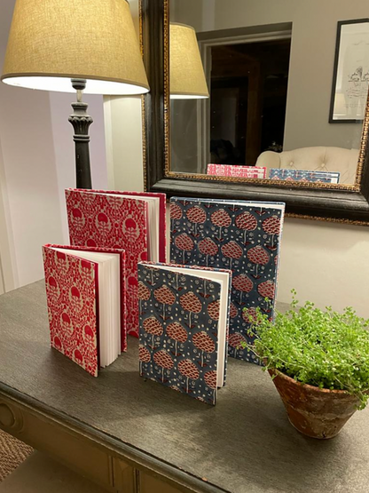 BLUE AND RED ARTICHOKE JOTTER