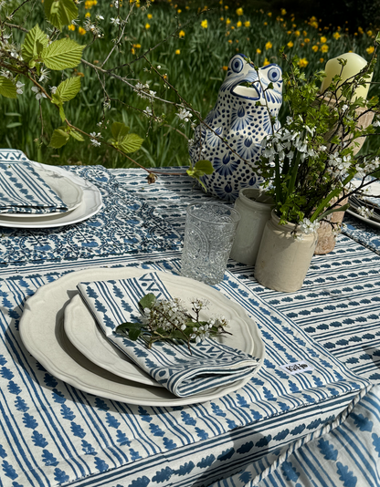 BLUE KAHO STRIPE NAPKINS