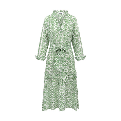 GREEN THISTLE FLORENCE MAXI DRESS