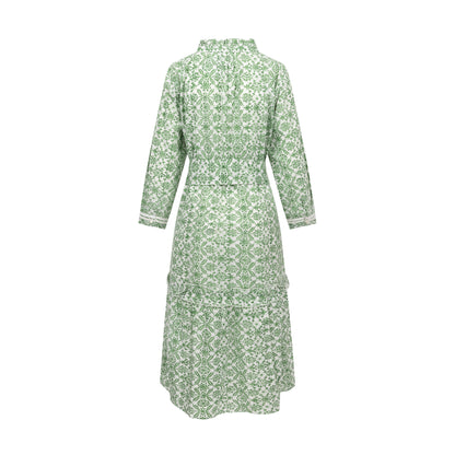 GREEN THISTLE FLORENCE MAXI DRESS