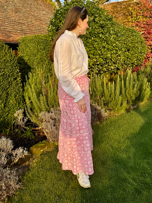 PINK THISTLE SKIRT